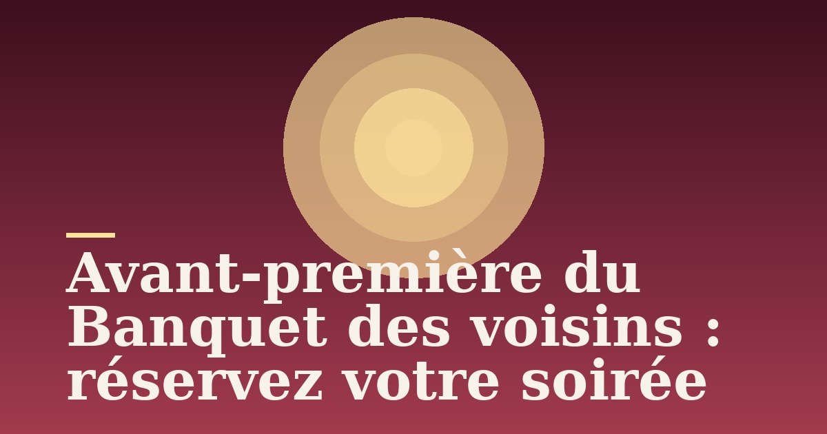 Illustration graphique : cercles concentriques chauds