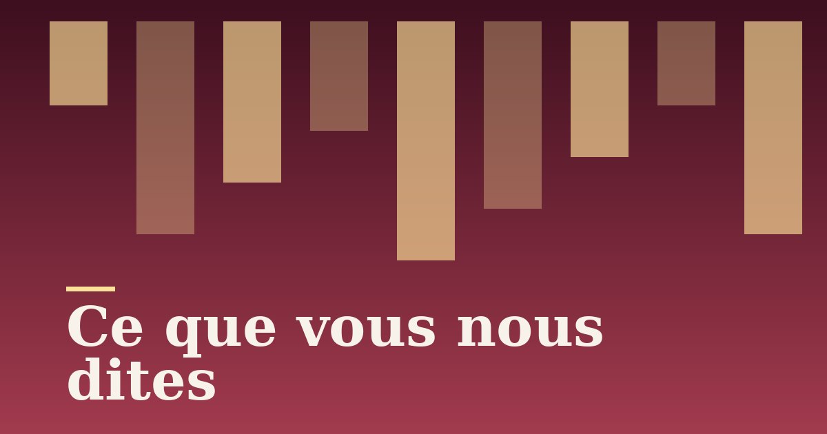 Illustration graphique : barres verticales colorées