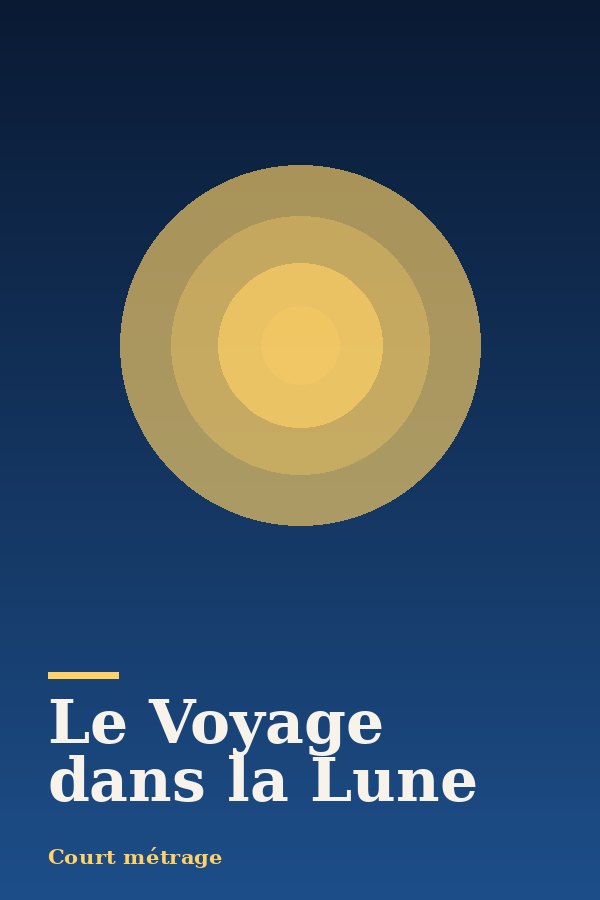 Affiche du film Le Voyage dans la Lune